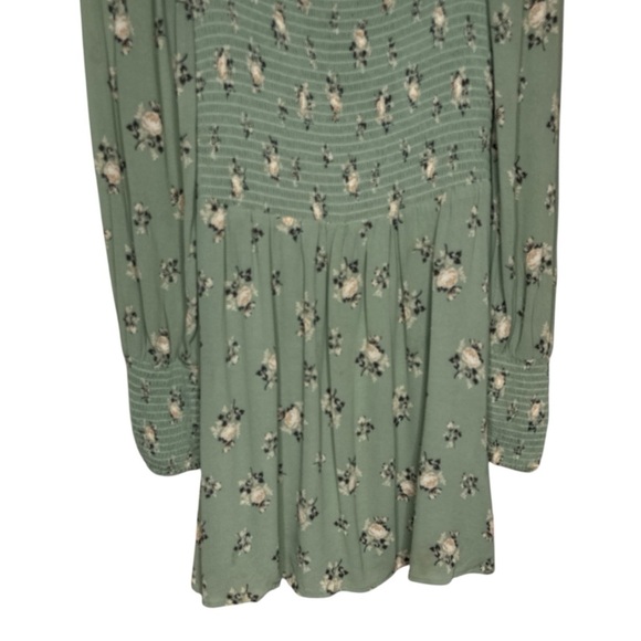 Reformation Kelli Floral Smocked Mini Dress Medium - Picture 5 of 11